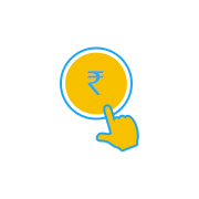Image with rupee symbol implying ppc service